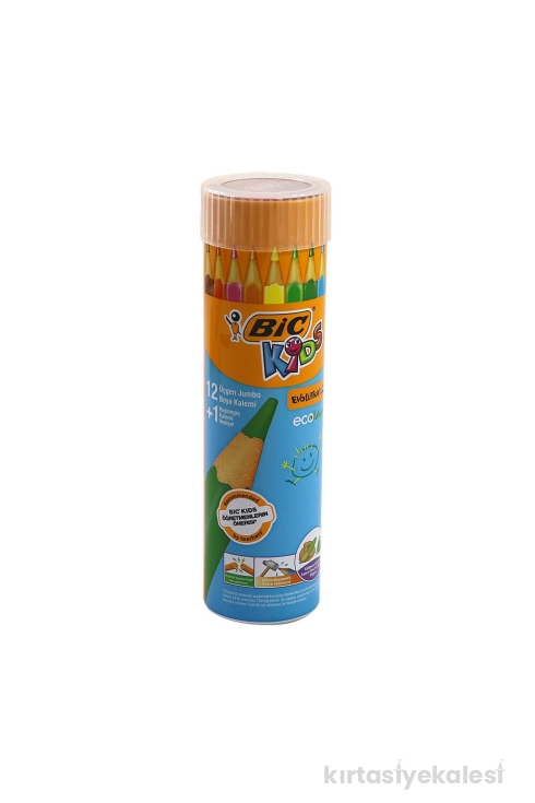 Bic Kids Jumbo Üçgen 12'li Kuru Boya Metal Tüp 958192