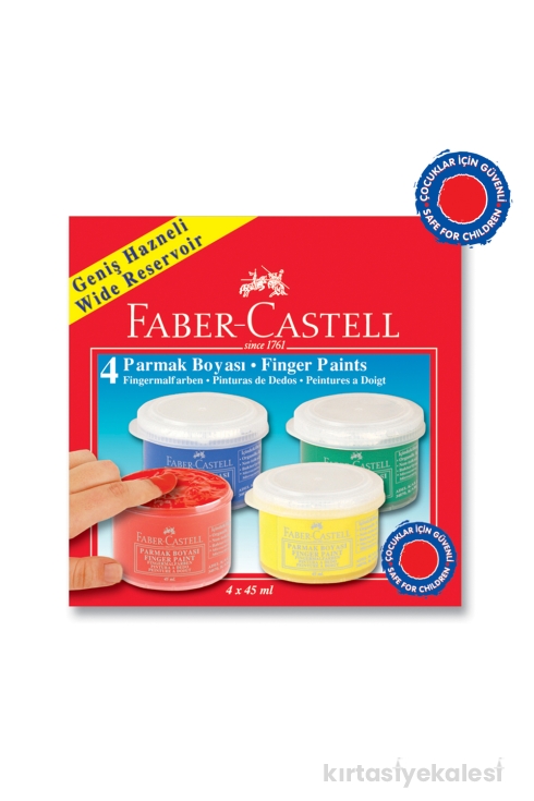 Faber-Castell Parmak Boyası 45 ml 4 Renk