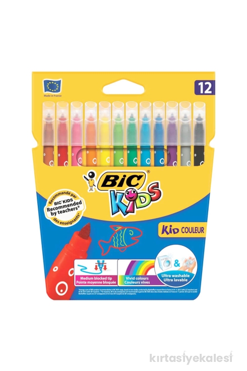 Bic Kid Couleur Keçeli Boya Kalemi 12 Renk 920293