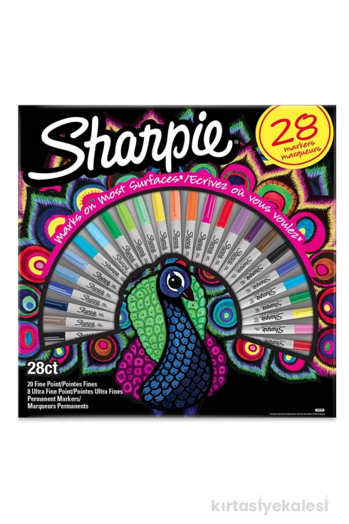 Sharpie Fine Permanent Markör Tavus Kuşu 28 Renk 2058158