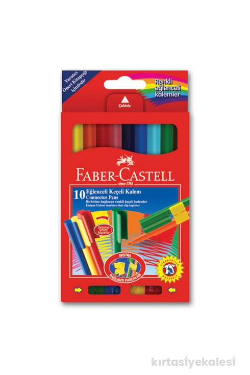 Faber Castell Eğlenceli Keçeli Kalem 10 Renk