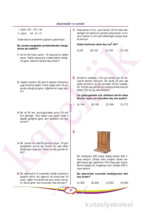 Karekök Yayınları 6. Sınıf Matematik Konu Anlatımı MPS