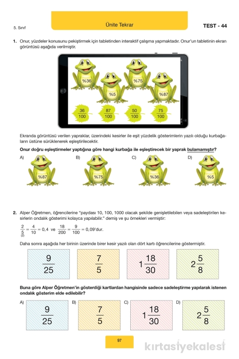 Hız Yayınları 5. Sınıf Matematik Soru Bankası