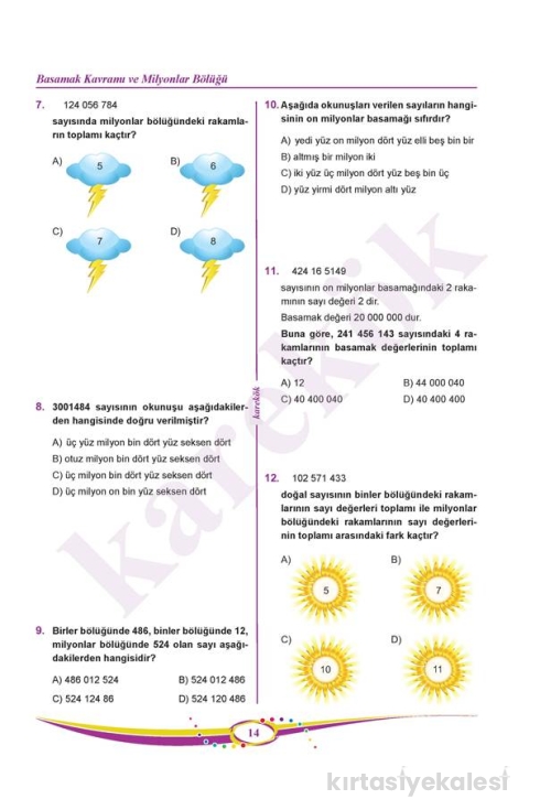 Karekök Yayınları 5. Sınıf Matematik Soru Bankası