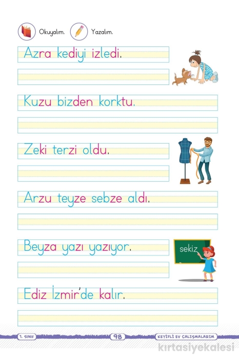 Kaliteli Eğitim Yayınları Key Yayınları 1. Sınıf Keyifli Okuma Yazma Seti