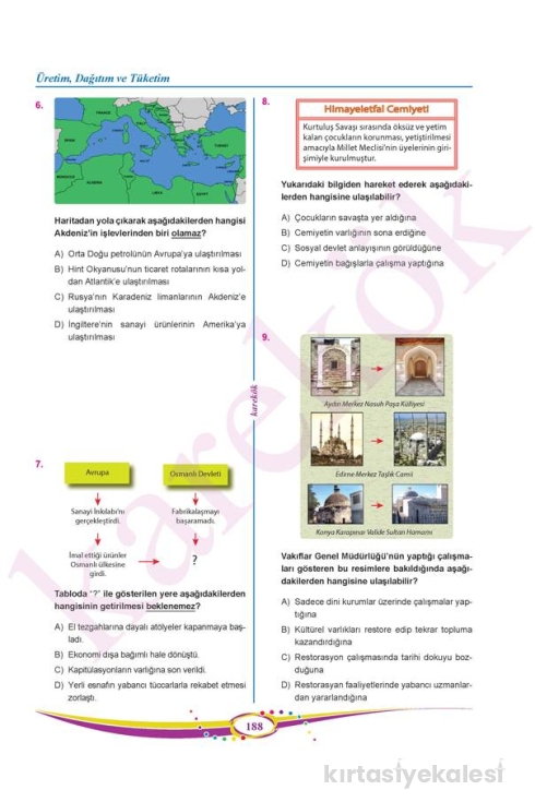 Karekök Yayınları 7. Sınıf Sosyal Bilgiler Soru Bankası