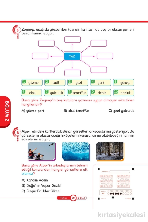 Key Kaliteli Eğitim Yayınları 2. Sınıf Keyi̇fli̇ Türkçe Yeni̇ Nesi̇l Soru Bankası