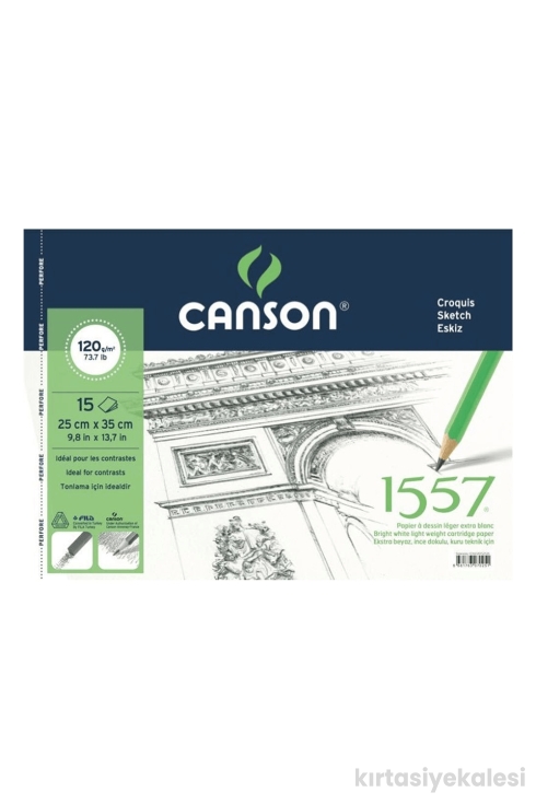 Canson 1557 Resim Defteri 25X35 120 Gr