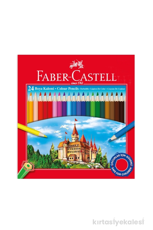 Faber-Castell Karton Kutu Kuru Boya Kalemi 24 Renk