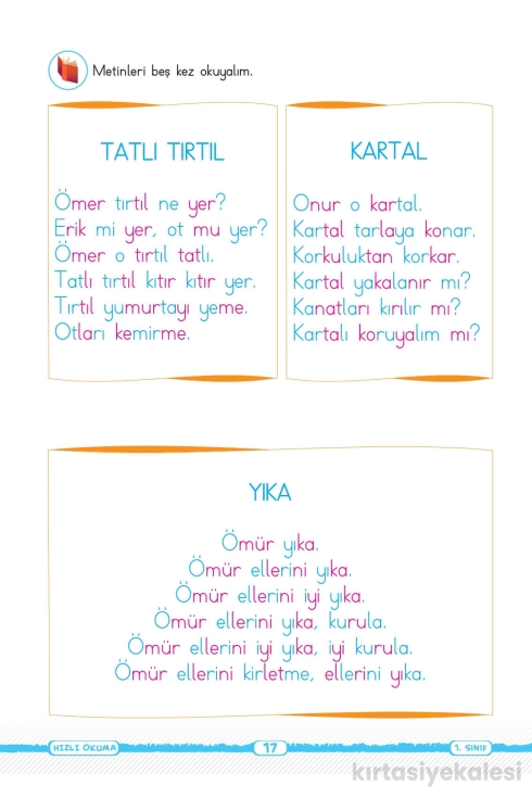 Kaliteli Eğitim Yayınları Key Yayınları 1. Sınıf Keyifli Okuma Yazma Seti