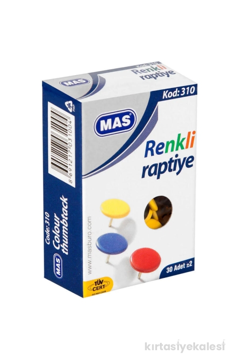 Mas Renkli Raptiye (PVC Kaplı)