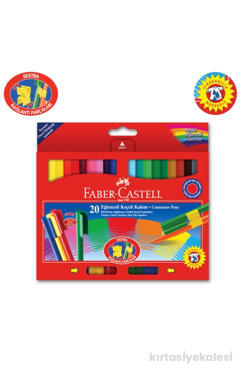 Faber-Castell Eğlenceli Keçeli Kalem 20 Renk