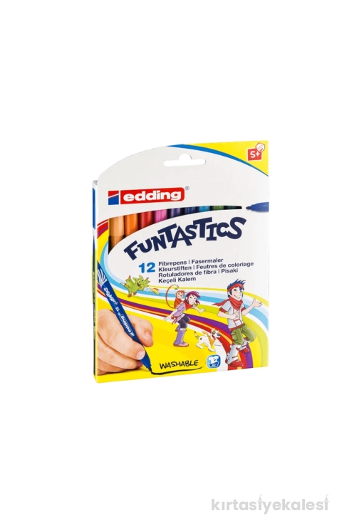 Edding Funtastics Yıkanabilir İnce Uçlu Keçeli Kalem 12'li