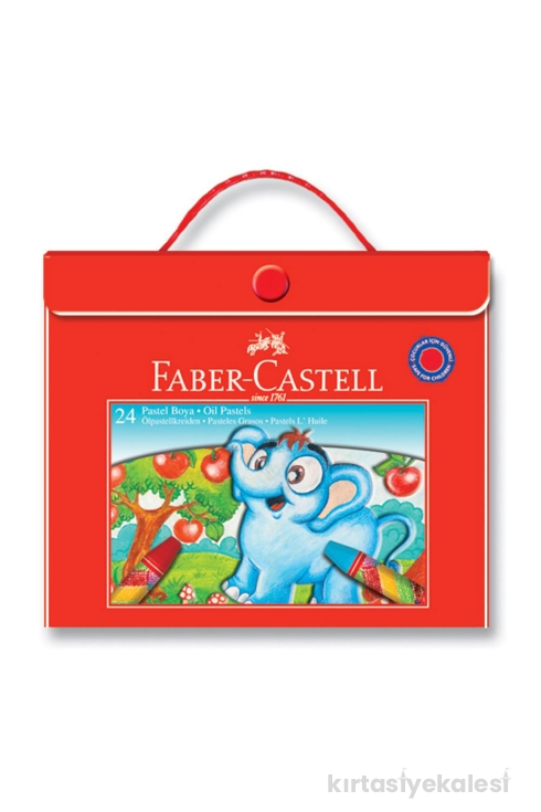 Faber Castell Pastel Boya Plastik Çantalı 24 Renk