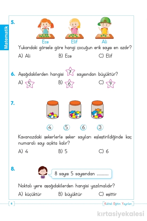 Key Kaliteli Eğitim Yayınları 1. Sınıf Kazanım Test Yaprakları