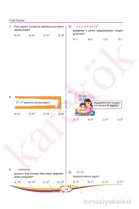 Karekök Yayınları 6. Sınıf Matematik Soru Bankası