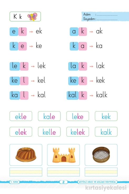 Kaliteli Eğitim Yayınları Key Yayınları 1. Sınıf Keyifli Okuma Yazma Seti