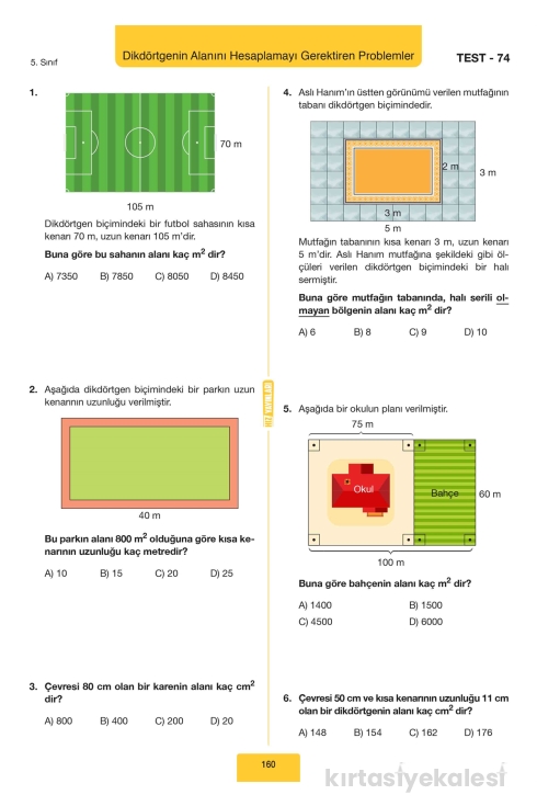 Hız Yayınları 5. Sınıf Matematik Soru Bankası