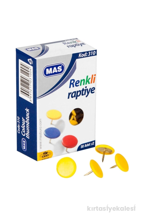 Mas Renkli Raptiye (PVC Kaplı)