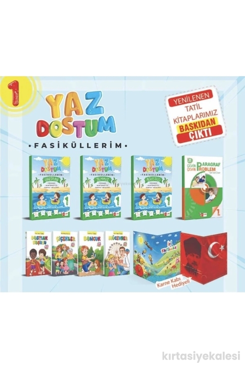 Artı Eğitim Yayınları 1. Sınıf Yaz Dostum Tatil Seti