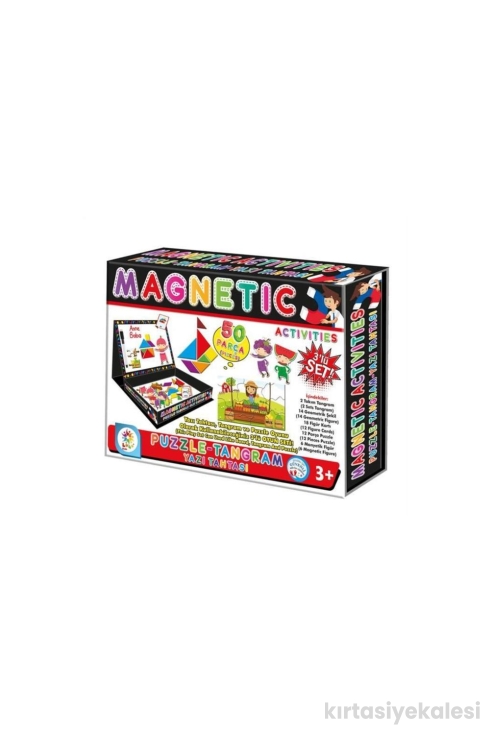 Laço Kids Manyetik Tangram Puzzle Yazı Tahtası Aktivite 50 Parça