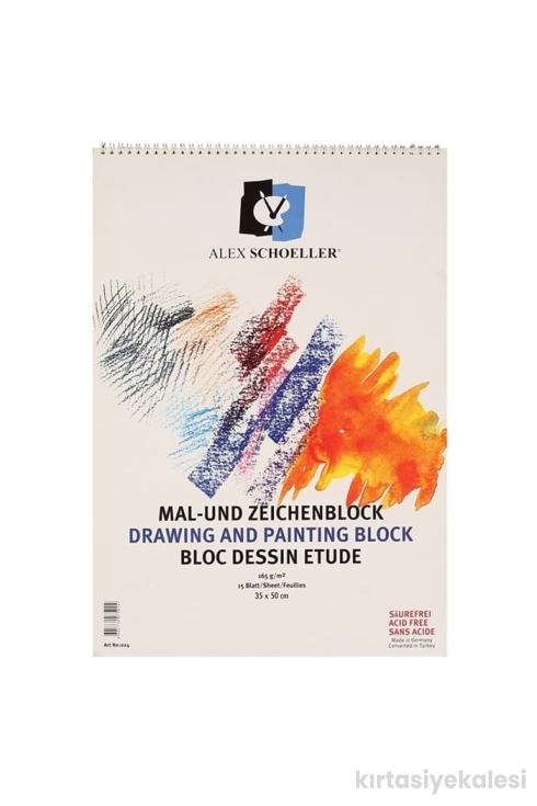 Alex Schoeller Teknik Çizim ve Resim Defteri 165 gr 35x50 cm