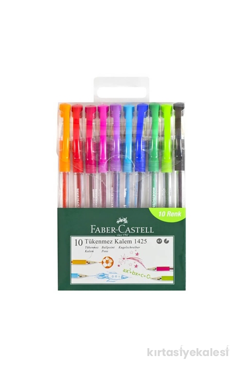 Faber Castell 1425 Tükenmez Kalem Seti 10 Renk 57000