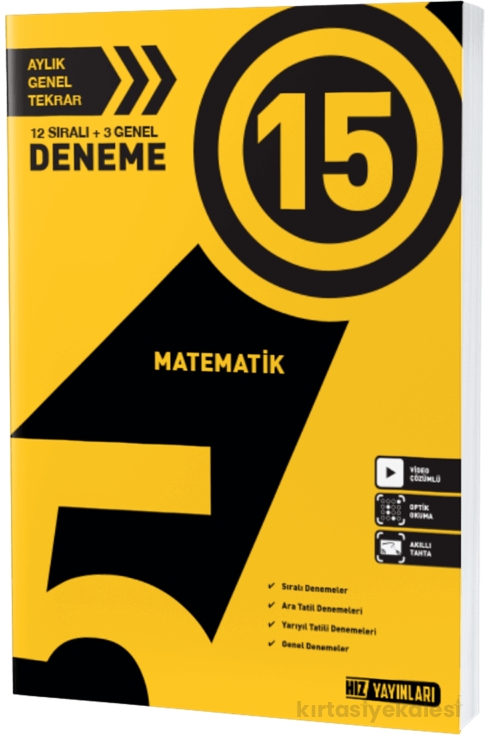 Hız Yayınları 5. Sınıf Matematik 15'li Deneme