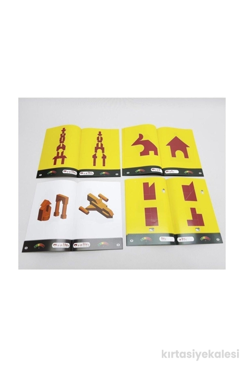 Moli Toys Geometrik Yapılar - Akıl ve Zeka Kutu Oyunu 4 Oyun 1 Arada