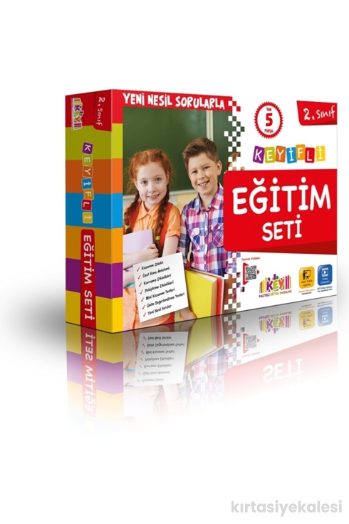Key Kaliteli Eğitim Yayınları 2. Sınıf Keyifli Eğitim Seti Tam Set (5 Kitap)