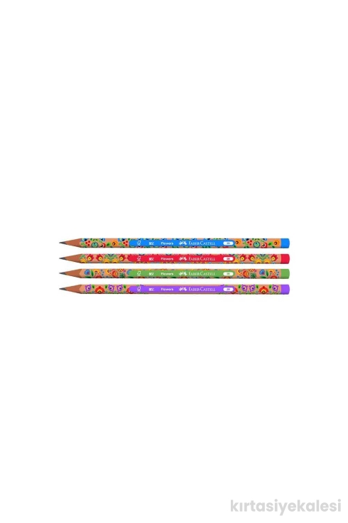 Faber-Castell Flowers 2B Çiçek Desenli Kurşun Kalem