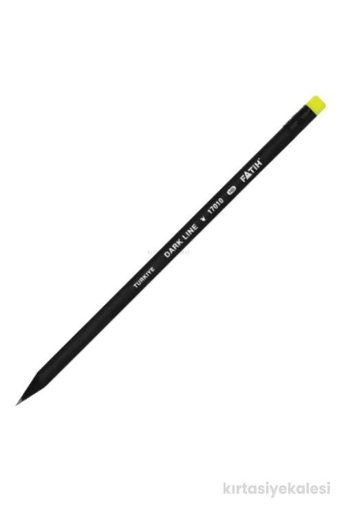 Fatih Dark Line Silgili Siyah Kurşun Kalem 17010 HB