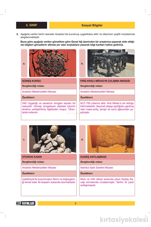 Hız Yayınları 5. Sınıf Çalışma ve Araştırma Kitabı