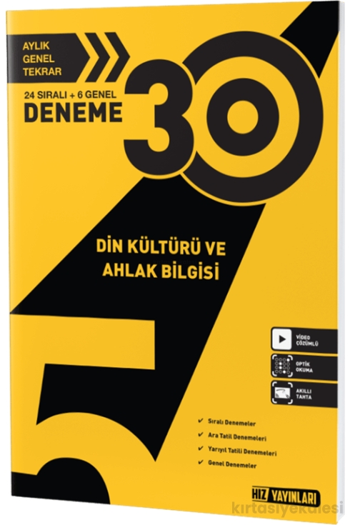 Hız Yayınları 5. Sınıf Din Kültürü 30'lu Deneme