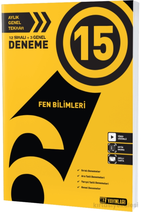 Hız Yayınları 6. Sınıf Fen Bilimleri 15'li Deneme