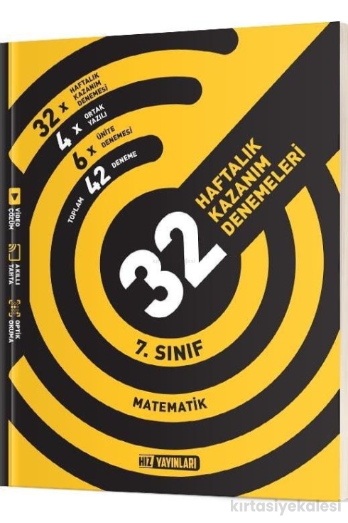 Hız Yayınları 7. Sınıf Matematik 32 Haftalık Kazanım Denemeleri