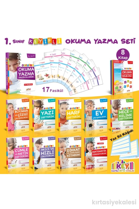 Kaliteli Eğitim Yayınları Key Yayınları 1. Sınıf Keyifli Okuma Yazma Seti