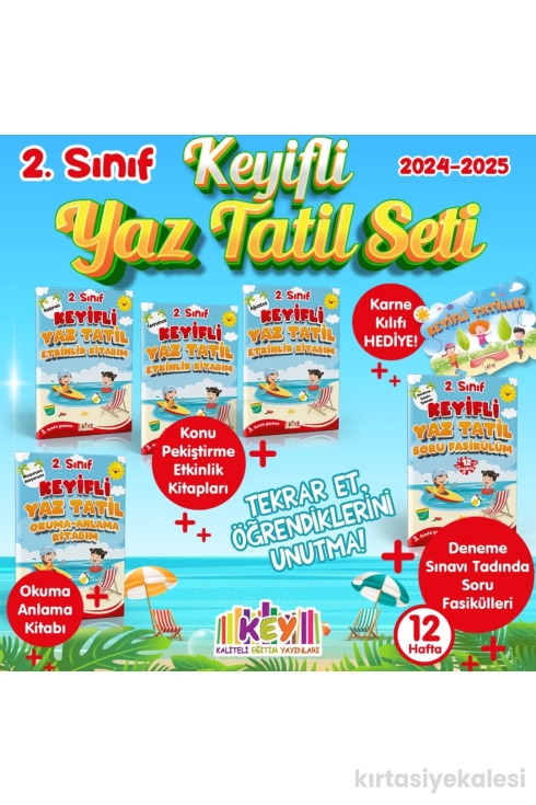 Kaliteli Eğitim Yayınları Key Yayınları 2. Sınıf Keyifli Yaz Tatili Seti