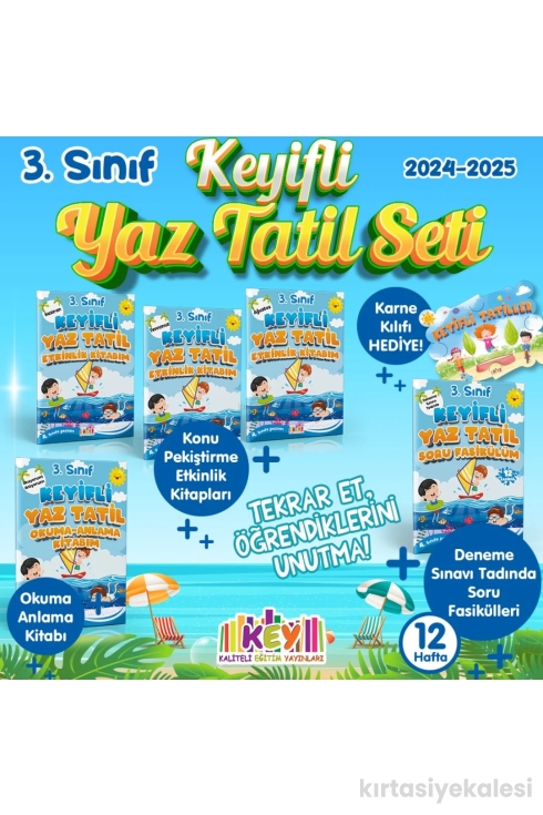 Kaliteli Eğitim Yayınları Key Yayınları 3. Sınıf Keyifli Yaz Tatili Seti