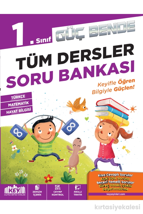Key Kaliteli Eğitim Yayınları 1. Sınıf Güç Bende Tüm Dersler Soru Bankası