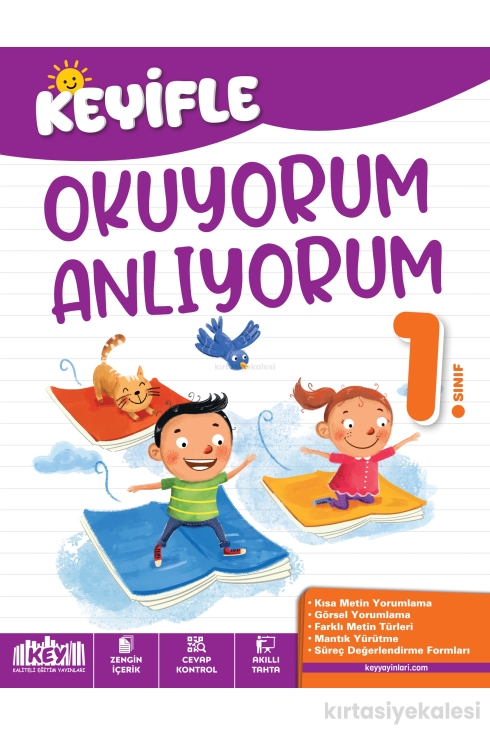 Key Kaliteli Eğitim Yayınları 1. Sınıf Keyifle Okuyorum Anlıyorum