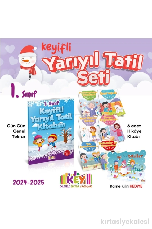 Key Kaliteli Eğitim Yayınları 1. Sınıf Keyifli Yarıyıl Tatil Seti