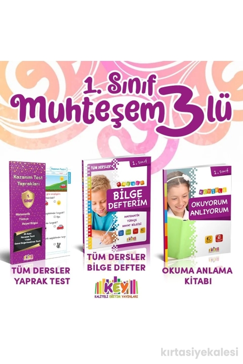 Key Kaliteli Eğitim Yayınları 1. Sınıf Muhteşem Üçlü Set