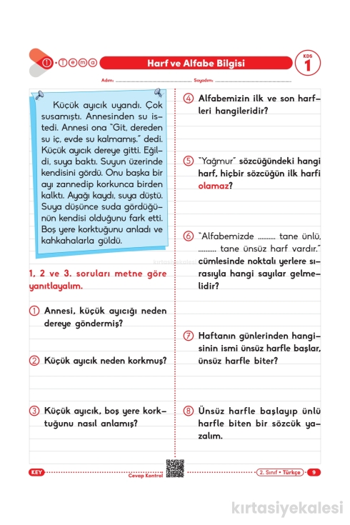 Key Kaliteli Eğitim Yayınları 2. Sınıf Güç Bende Tüm Dersler Soru Bankası