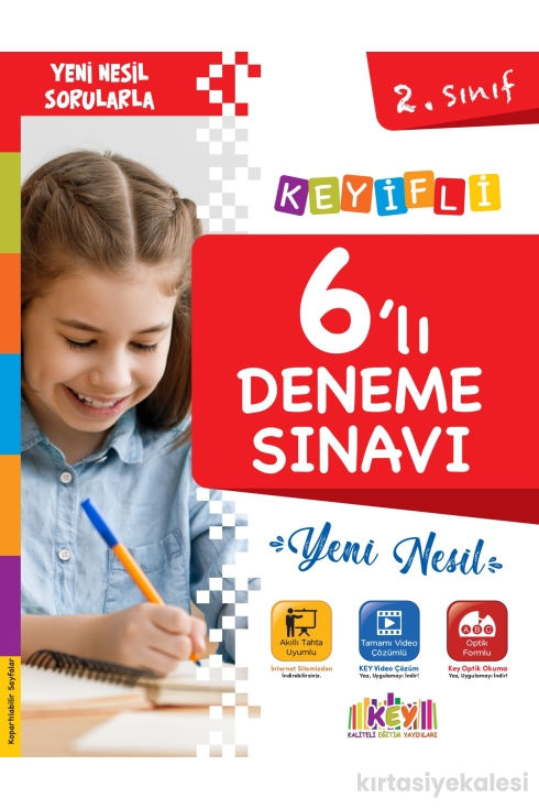 Key Kaliteli Eğitim Yayınları 2. Sınıf Keyifli Yeni Nesil 6'lı Deneme Sınavı