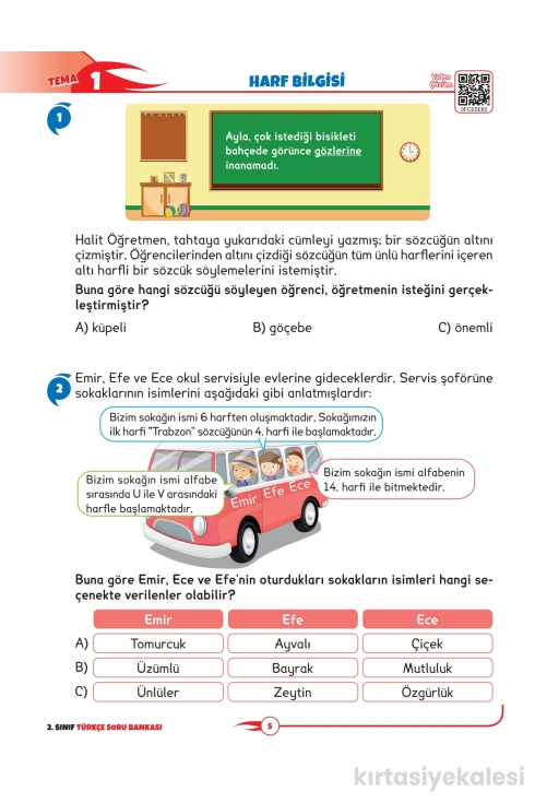 Key Kaliteli Eğitim Yayınları 2. Sınıf The Best Türkçe Yüzde Yüz Yeni Nesil Soru Bankası