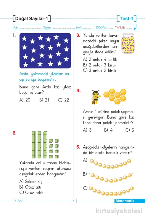 Key Kaliteli Eğitim Yayınları 2. Sınıf Tüm Dersler Test Yapraklarım