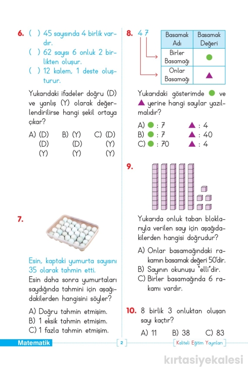 Key Kaliteli Eğitim Yayınları 2. Sınıf Tüm Dersler Test Yapraklarım