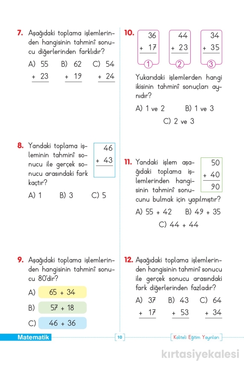 Key Kaliteli Eğitim Yayınları 2. Sınıf Tüm Dersler Test Yapraklarım