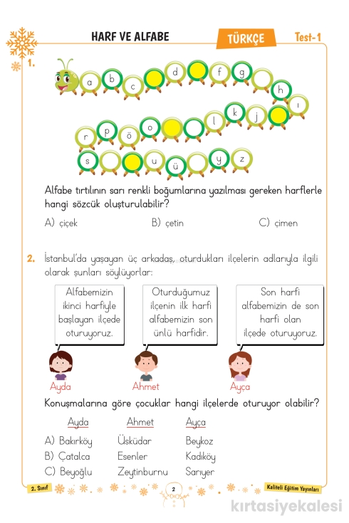 Key Kaliteli Eğitim Yayınları 2. Sınıf Keyifli Yarıyıl Tatil Seti